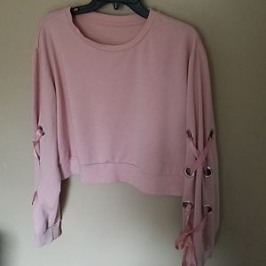 Crop top sweat shirt